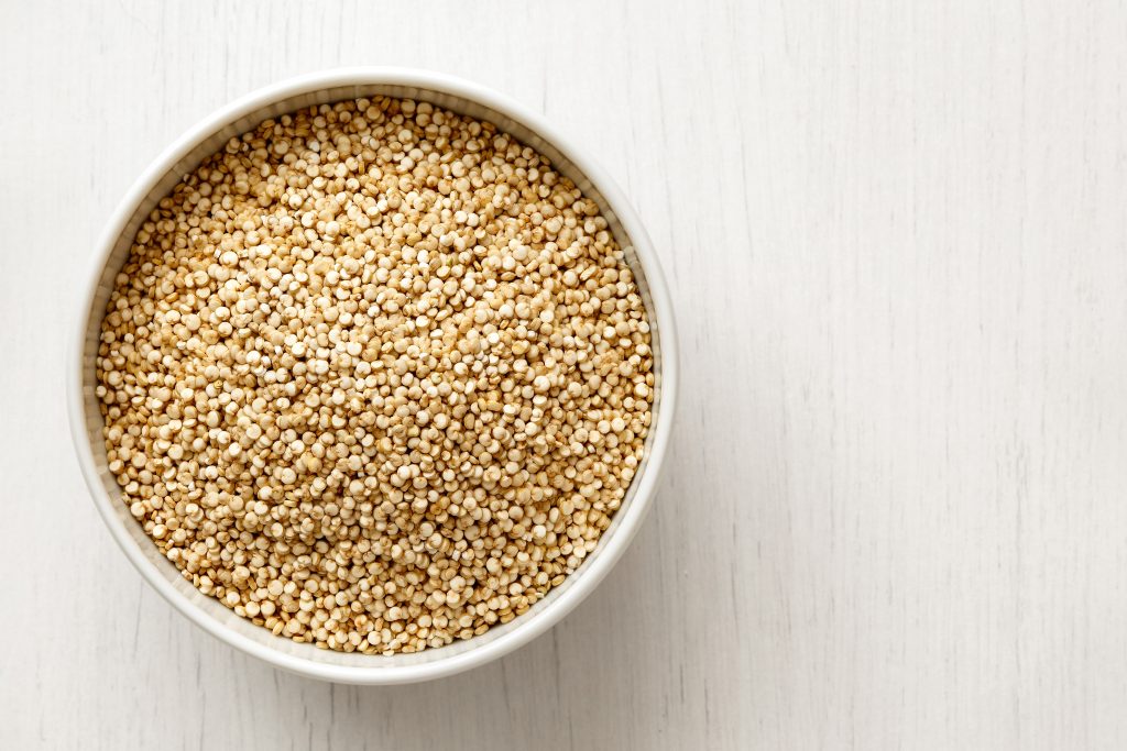 sustainably sourced Quinoa seeds in a bowl