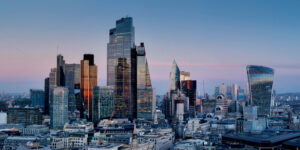 London skyline of skyscrapers from 2023