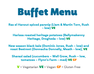 Buffet Menu
