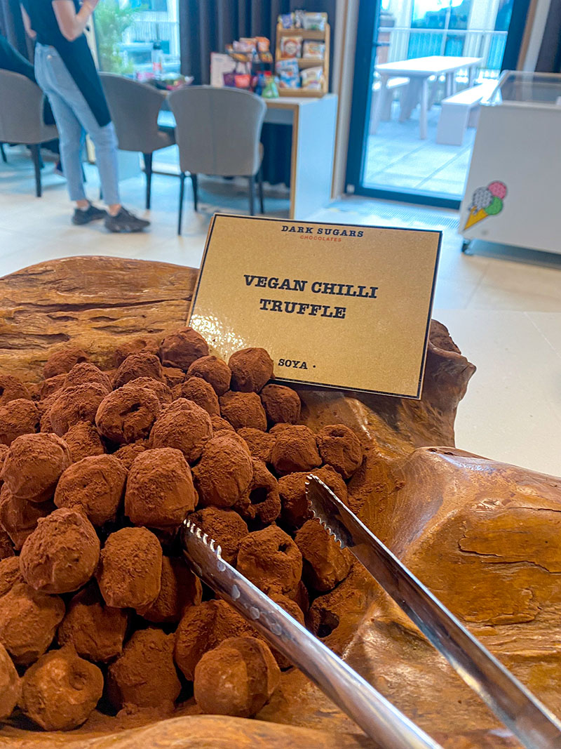 Dark Chocolate London Events a photo of vegan chocolate