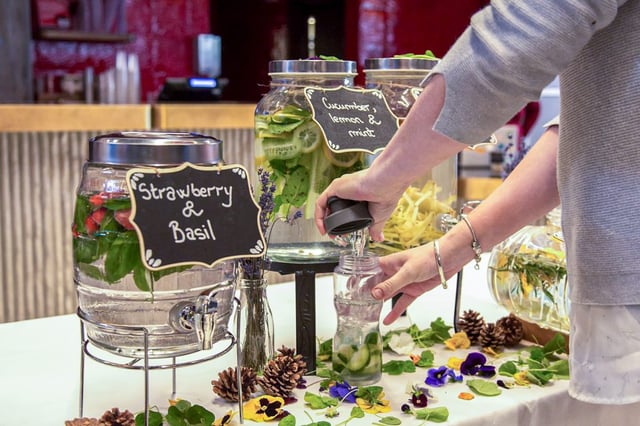 London contract caterer that provides super snacks and infused drinks