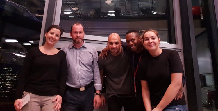 Photography of some of the members of the Fooditude team