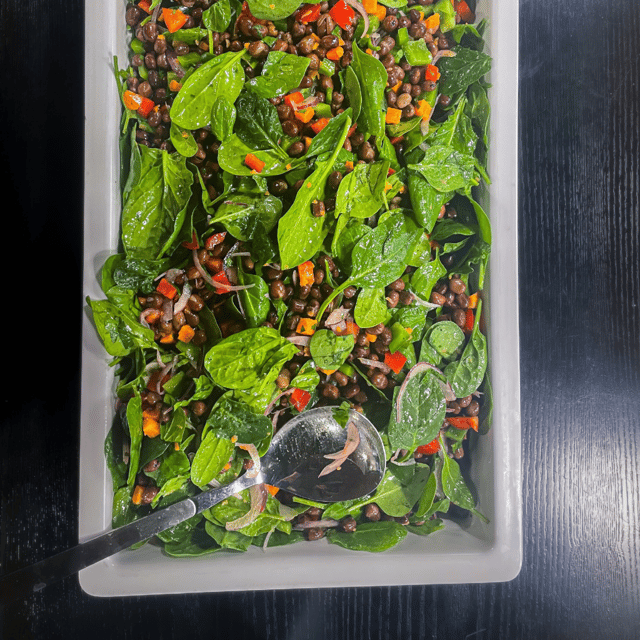 Photograph of a fresh salad offered as a buffet lunch by contract caterer Fooditude