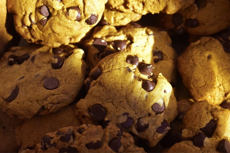 Picture of raw chocolate chip cookie dough
