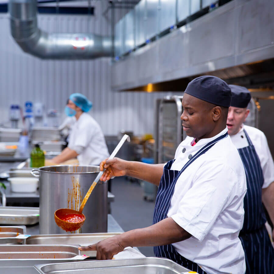 Chefs in a kitchen