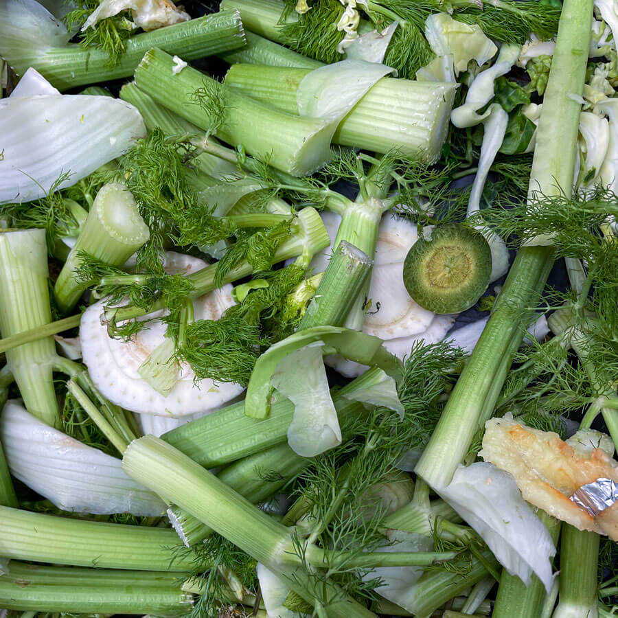 Vegetable food waste